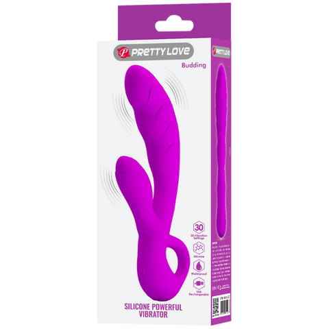 Pretty Love Budding – Silicone Powerful Vibrator with Rabbit Clitoral Stimulator > Vibrators > Ladies > Rabbit Multi