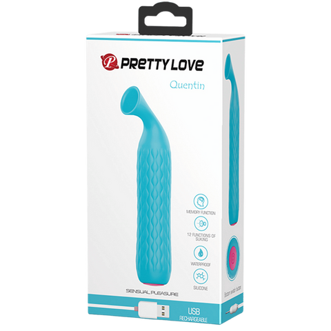 Rechargeable Quentin – 12 Suction Modes Clitoral Stimulator Made of Medical Silicone > Sex Toys For Ladies > Clitoral Vibrators and Stimulators