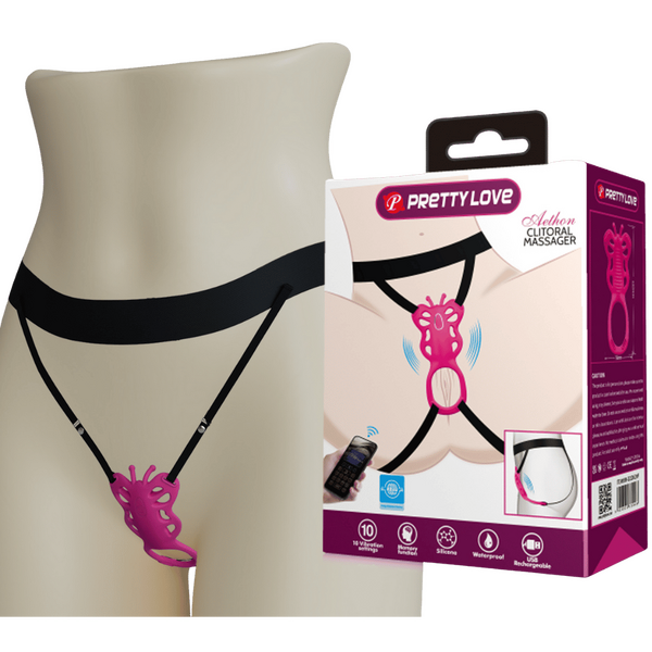 PrettyLove Aethon – Rechargeable Strap-On Butterfly Massager With App Control and 10 Vibration Patterns > Sex Toys For Ladies > Panty Vibes
