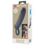 Realistic Spearhead Veiny Penis Sleeve – Enlargement Sleeve with Strap > Sex Toys For Men > Penis Sleeves