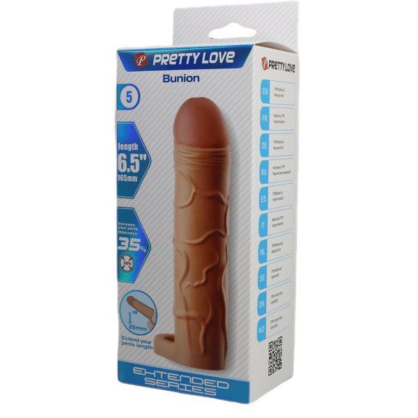 Bunion 6.5 Inch Stretchy Shaft Cock Sleeve Penis Sheath > Sex Toys For Men > Penis Sleeves