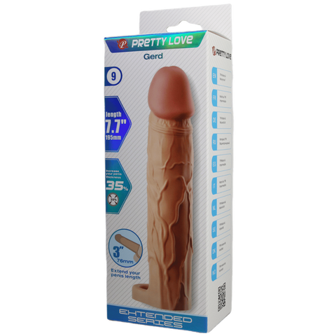Gerd 7.7 Inch Penis Sleeve – Realistic Extension Sleeve > Sex Toys For Men > Penis Sleeves