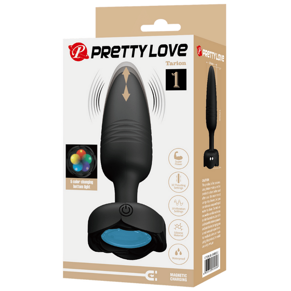 Tarion Light-Up Rechargeable Butt Plug – LED Flashing Silicone Butt Plug > Anal Range > Vibrating Butt Plugs