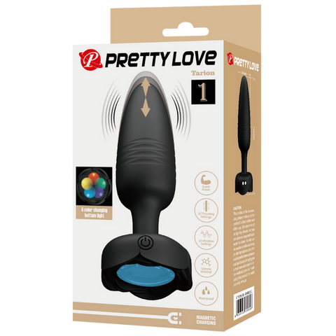 Tarion Light-Up Rechargeable Butt Plug – LED Flashing Silicone Butt Plug > Anal Range > Vibrating Butt Plugs