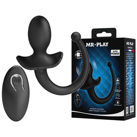 Remote Control Vibrating Butt Plug Tail (Black) – App-Compatible Wearable Vibrator with 12 Modes > Anal Range > Tail Butt Plugs