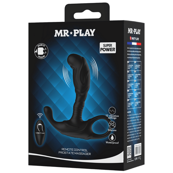 Remote Control Prostate Massager (Black) > Anal Range > Prostate Plugs