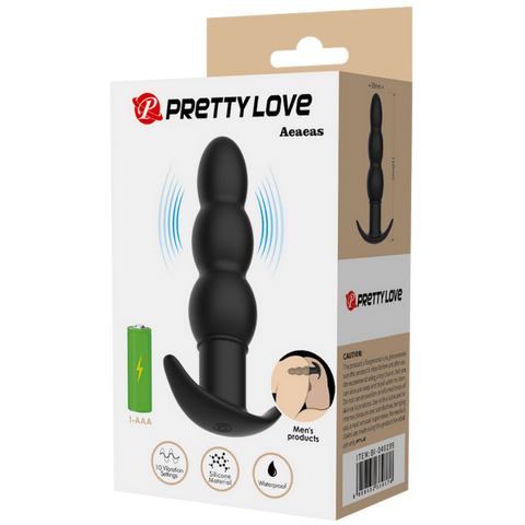 Aeaeas Silicone Butt Plug – Smooth Skin Safe Anal Toy with 10 Vibration Settings > Anal Range > Vibrating Butt Plugs