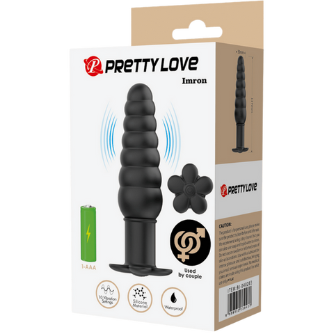 Imron Silicone Butt Plug – Smooth Skin Safe Anal Toy with 10 Vibration Settings > Anal Range > Vibrating Butt Plugs