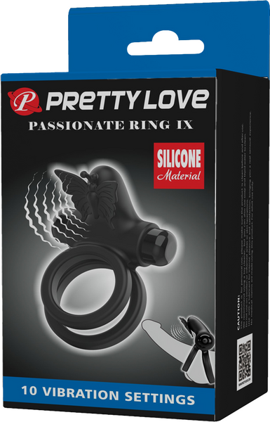 Pretty Love Passionate Ring IX – 10 Function Silicone Vibrating Cock Ring > Sex Toys > Couples Toys