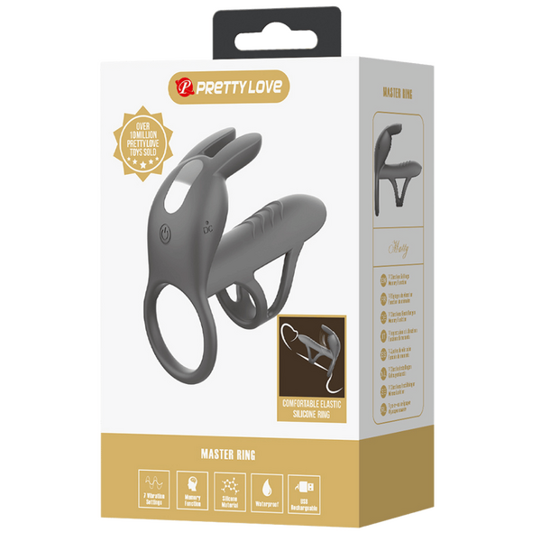 Matty Vibrating Penis Sleeve and Clitoral Stimulator – Silicone Sleeve and Stimulator Set > Sex Toys For Men > Penis Sleeves