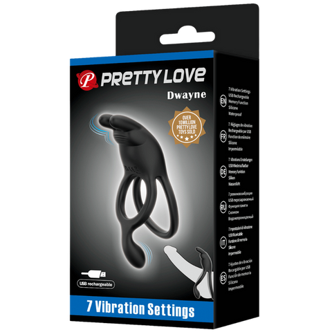Seth Rechargeable Silicone Vibrating Cock Ring – Powerful Vibrations for Clit and Cock Stimulation > Cock Ring > Vibrating
