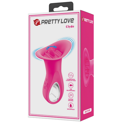 Pretty Love Rechargeable Clyde – 12 Function Oral Vibrator with Vibrating Tongue > Sex Toys For Ladies > Clitoral Vibrators and Stimulators