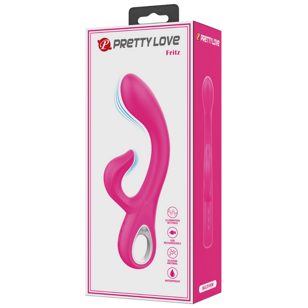 Rechargeable Fritz – Waterproof Silicone Rabbit Vibrator with G-Spot and Clitoral Stimulation > Vibrators > Ladies > Rabbit Multi