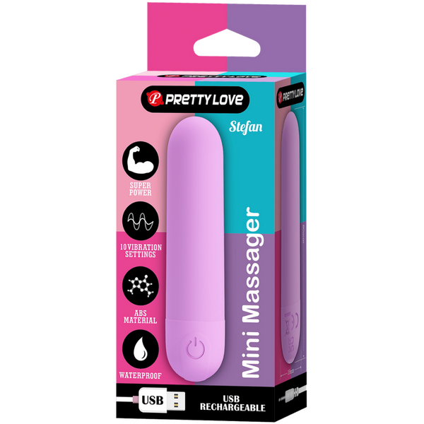 Stefan Rechargeable Mini Massager – Compact Vibrating Bullet Vibrator > Vibrators > Mini Vibrators
