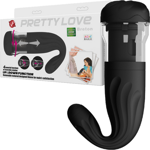 Pretty Love Breton – Rechargeable Male Masturbator with Rotation and Thrust Functions