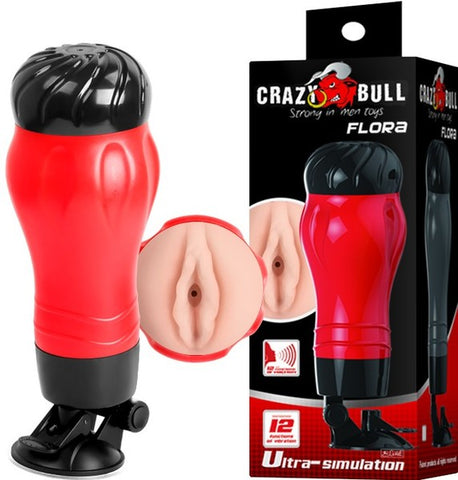 Flora Pussy Masturbator – Vibrating Male Stroker with 12 Functions > Sex Toys For Men > Masturbators > Vibrating