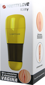 Pretty Love Kitty Vagina Masturbator – Ultra-Simulation > Sex Toys For Men > Masturbators > Vibrating