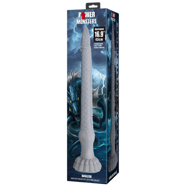 Basilisk Rippled Monster – 16.9 Inch Silicone Dildo > Dildos > Fantasy
