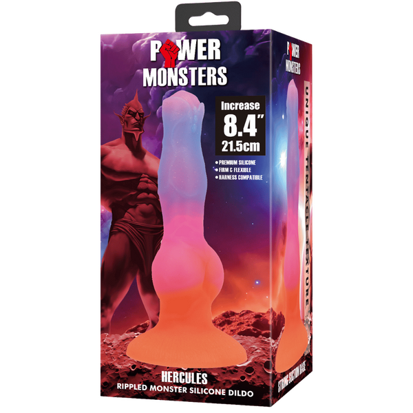Hercules 8.4 Inch – Sculpted Silicone Vibrator with Suction Base > Dildos > Fantasy