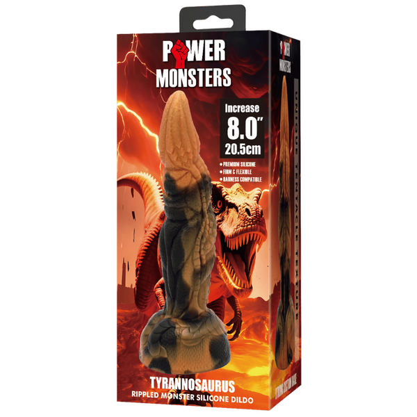 Tyrannosaurus 8 Inch Silicone Dildo – Body-Safe Textured Dildo with Suction Base > Dildos > Fantasy