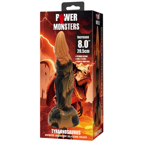 Tyrannosaurus 8 Inch Silicone Dildo – Body-Safe Textured Dildo with Suction Base > Dildos > Fantasy