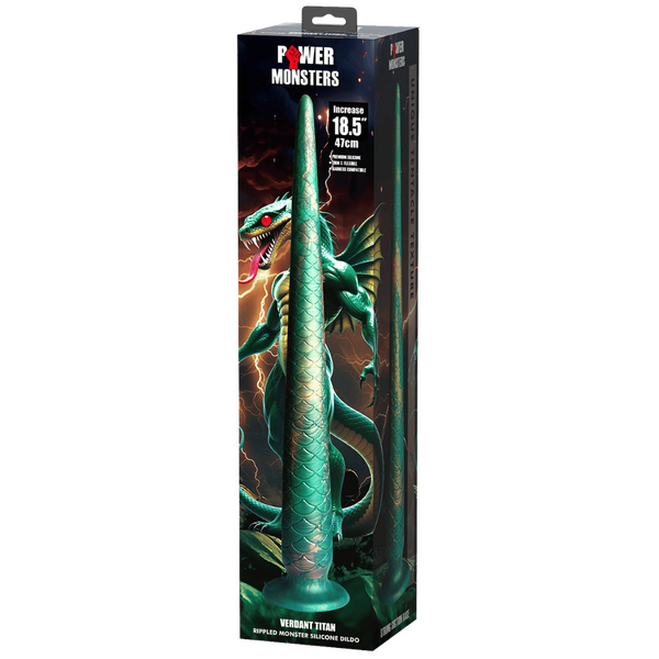 Verdant Titan Tapered Suction Base 18.5 Inch Anal Dildo > Anal Range > Oversized Anal Toys