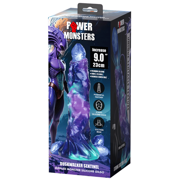 Duskwalker Sentinel – 9-Inch Rippled Silicone Dildo > Dildos > Large Dildos