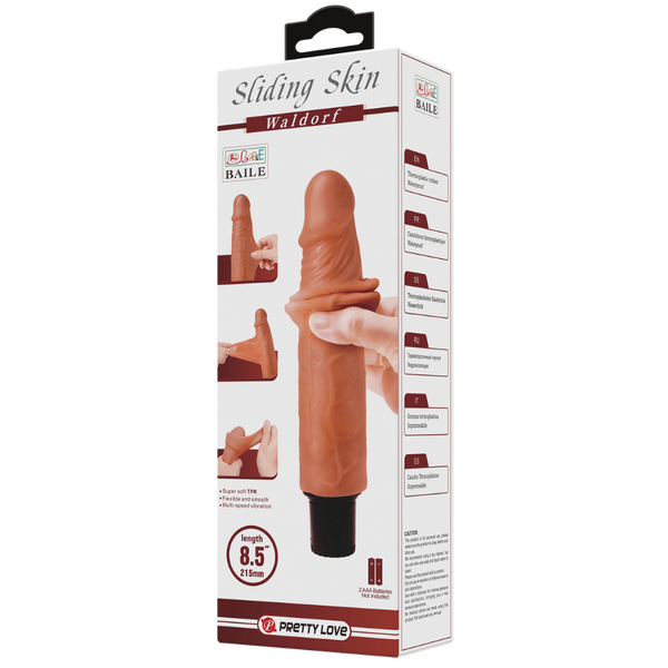 Waldorf Vibrating 8.5 Inch Realistic Dildo – Multi-Speed Vibrator > Dildos > Realistic Dildos