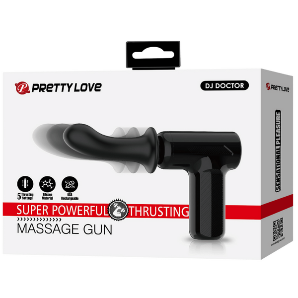 Super Power Thrusting Massage Gun – Powerful Motor Massage Gun with 5 Settings and Replaceable Head > Vibrators > Unconventional