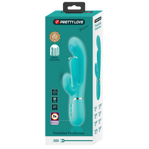 Shania 4in1 Multi-Function Rabbit Vibrator – Velvet Silicone 7 Vibration Settings > Vibrators > Ladies > Rabbit