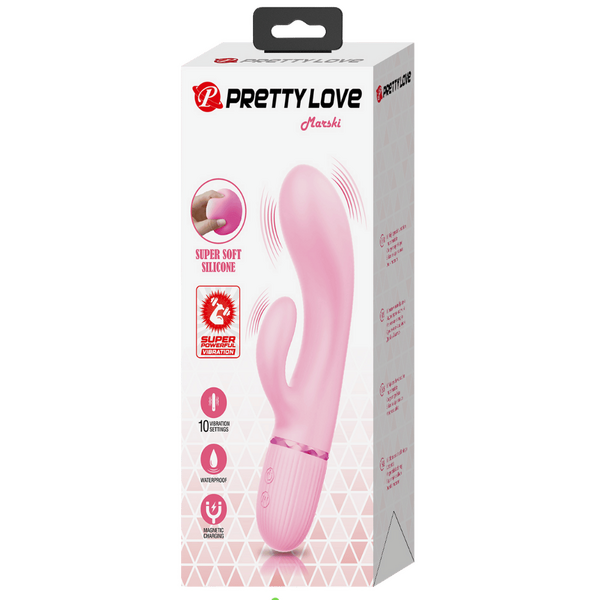 Marski Super Soft Silicone Dual Motor – 10 Function Rabbit Vibrator > Vibrators > Ladies > Rabbit