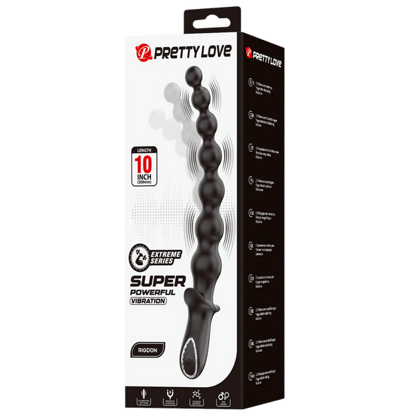 Rigdon – Rechargeable 10-Function Vibrating Bullet Anal Toy with Smooth Silicone Finish > Vibrators > Mini Vibrators
