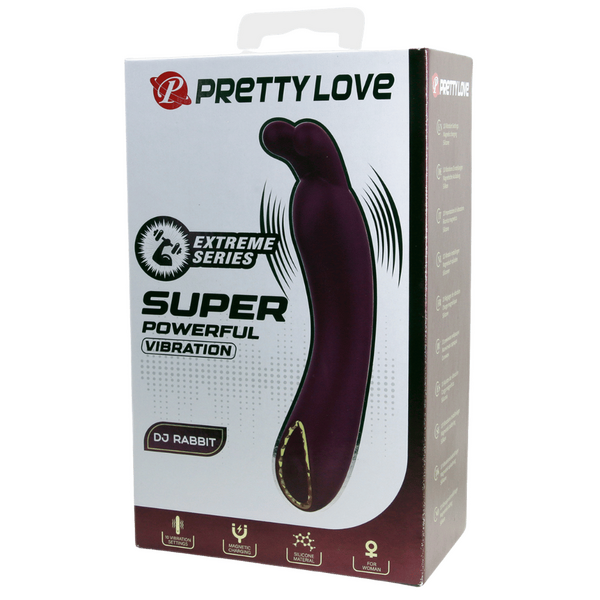 DJ Rabbit – Rechargeable Silicone 10-Function Super Powerful G-Spot Rabbit Vibrator > Vibrators > Ladies > Rabbit