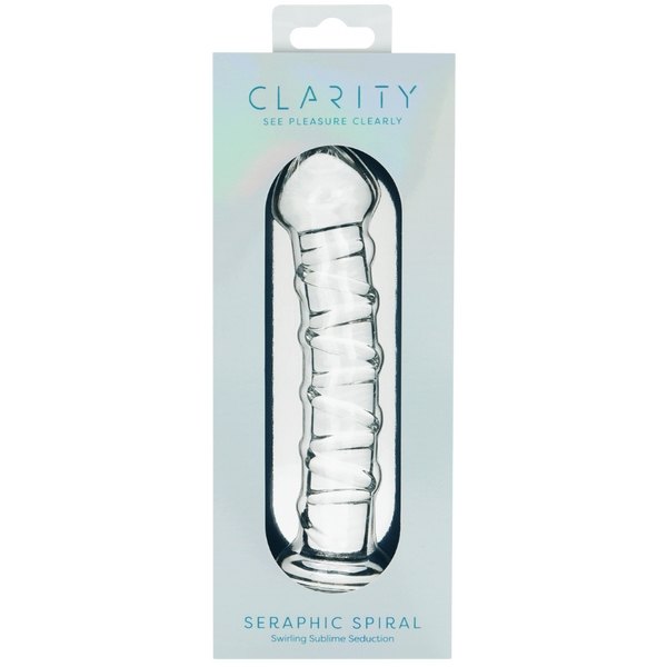 Seraphic Spiral Hand-Blown Borosilicate Glass Dildo 160mm Insertable Length > Glass > Dildos