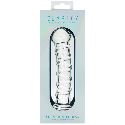 Seraphic Spiral – Hand-Blown Borosilicate Glass Dildo 160mm > Glass > Dildos
