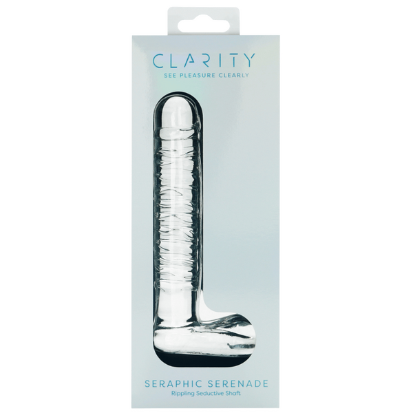 Seraphic Serenade – Hand-Blown 5.7 Inch Sculpted Glass Dildo > Glass > Dildos