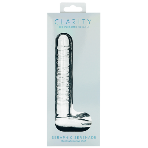 Seraphic Serenade – Hand-Blown 5.7 Inch Sculpted Glass Dildo > Glass > Dildos