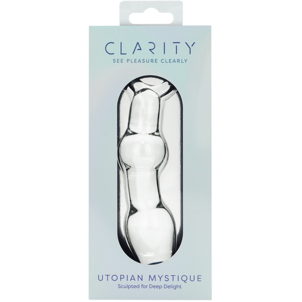 Utopian Mystique – 5.2 Inch Ribbed Glass Anal Dildo > Glass > Dildos