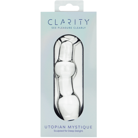 Utopian Mystique – 5.2 Inch Ribbed Glass Anal Dildo > Glass > Dildos
