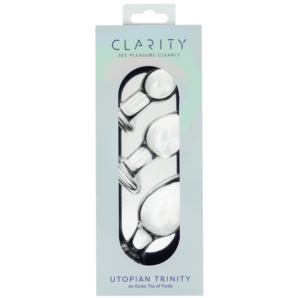 Utopian Trinity Premium Borosilicate Glass Small Medium Large Butt Plug Set > Glass > Toys