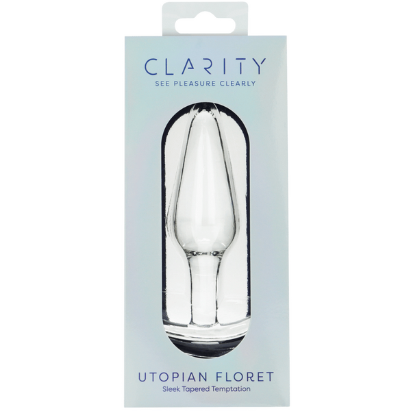 Utopian Floret Handcrafted Borosilicate Glass Butt Plug 4.3 Inch Insertable Length > Glass > Toys