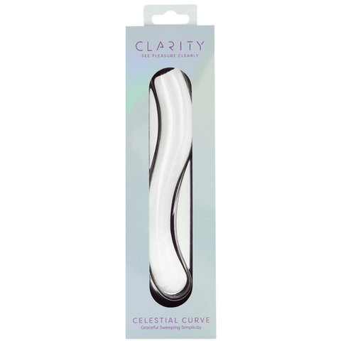 Celestial Curve – 7.1 Inch Handblown Borosilicate Glass Double-Ended Dildo > Glass > Dildos
