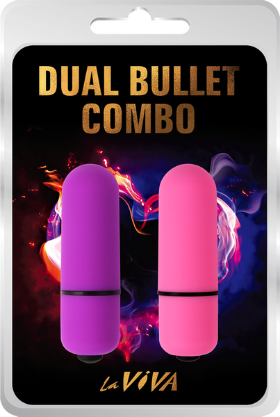 Laviva Dual Bullet Combo – Waterproof Silicone-Coated Dual Bullet Vibrator with 7 Functions > Vibrators > Mini Vibrators