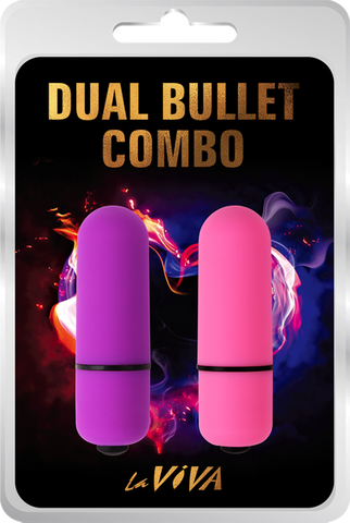Laviva Dual Bullet Combo – Waterproof Silicone-Coated Dual Bullet Vibrator with 7 Functions > Vibrators > Mini Vibrators