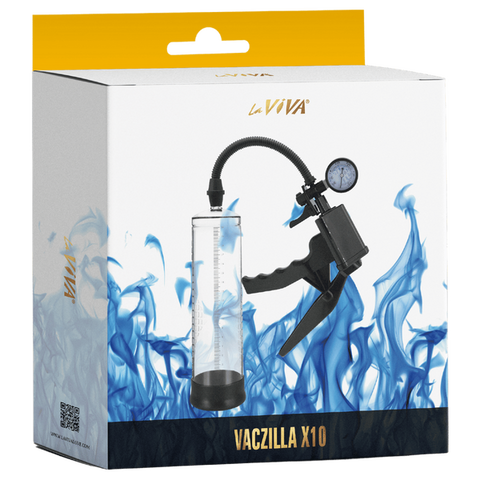 Vaczilla X10 Trigger Gauge Hand Grip – Penis Pump with Silicone Sleeve and Negative Pressure Gauge > Pumps > Penis Pumps