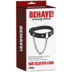 Heart Collar with Lockable Buckle and Chain – Bondage Collar > Bondage Gear > Collars & Leashes