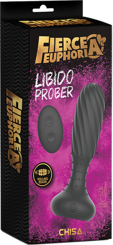 Fierce Euphoria Libido Prober – Remote-Controlled Gyrating Anal Plug with Rotating Beads > Anal Range > Vibrating Butt Plugs