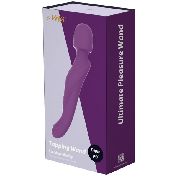Laviva Tapping and Vibrating Wand – Luxury 10.35 Inch Wand Vibrator > Sex Toys > Massage Wands