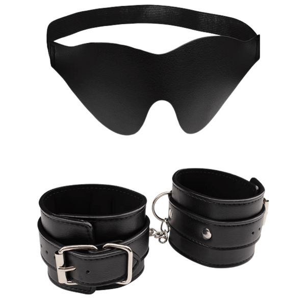 By My Slave Kit – Fully Adjustable Collar and Handcuffs Restraint Set > Bondage Gear > Restraints