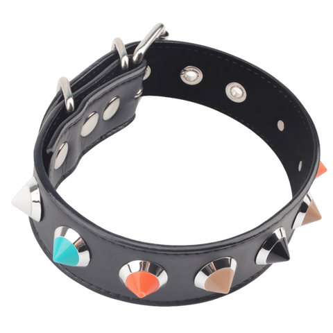 Collar With Thorns – Adjustable Collar Accessory > Bondage Gear > Collars & Leashes